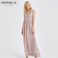 New product embroidered elegant long gown summer dresses for women